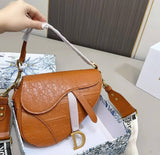 Luxury Dior Saddle Bag – Monogram Canvas with Adjustable Strap (All Colors)
