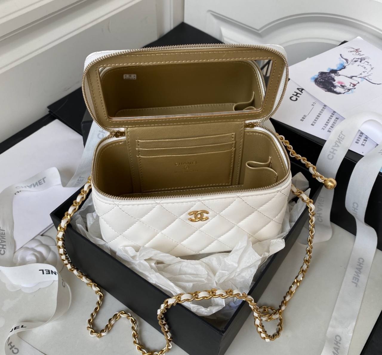 ✨ CHANEL Iconic White Bag ✨