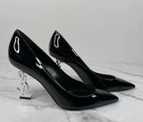 This shoe is a luxurious high heel from Saint Laurent (YSL)
