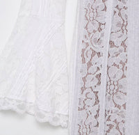 TINKOFF Summer Lemon Light Yellow Girly Low-Cut V-Neck Lace-Up Dress with Puff Sleeves Waist-Waist A-Line Dress