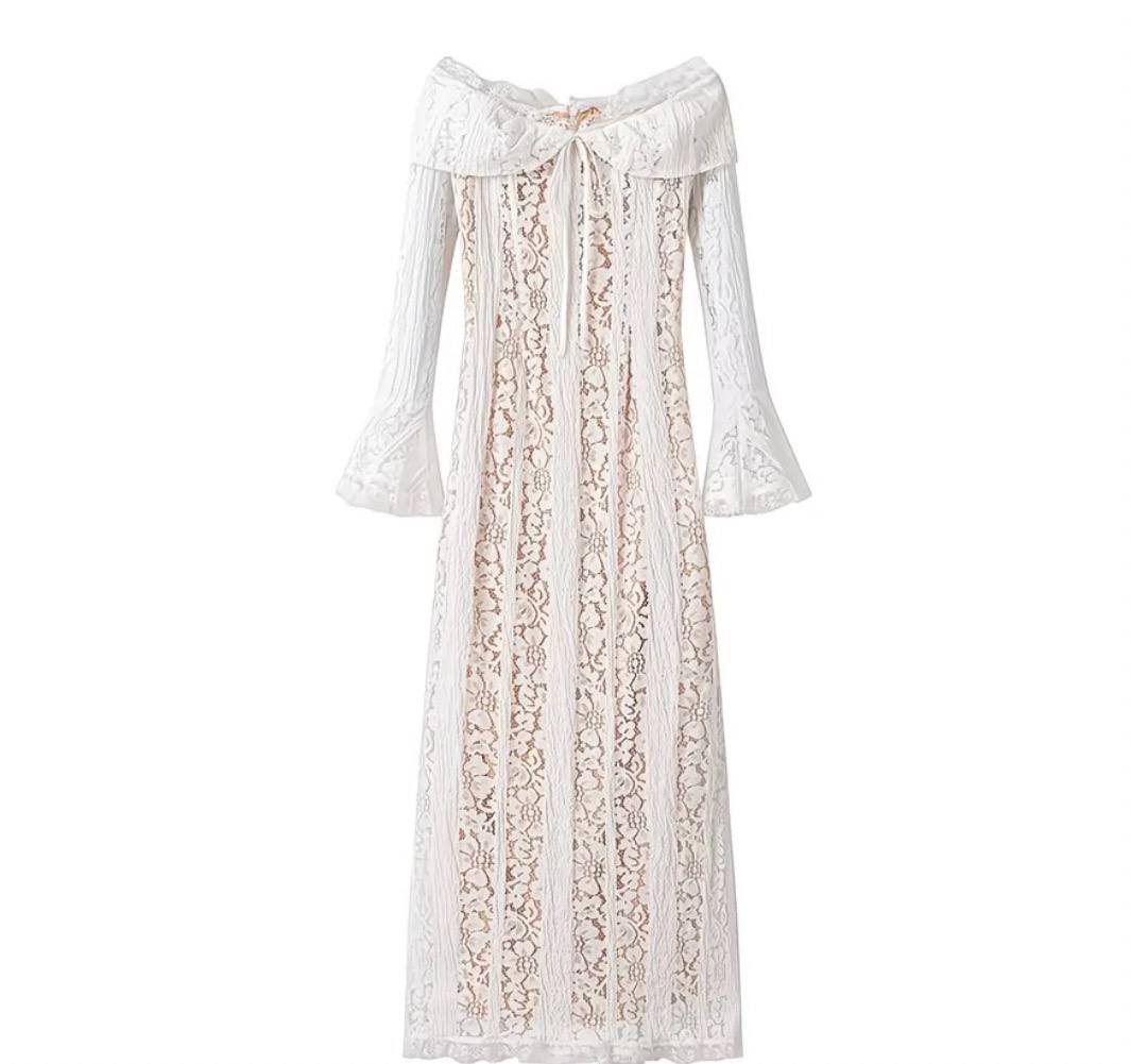 TINKOFF Summer Lemon Light Yellow Girly Low-Cut V-Neck Lace-Up Dress with Puff Sleeves Waist-Waist A-Line Dress