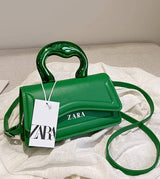 ZARA Structured Mini Handbag with Sculpted Handle – Available in Multiple Colors