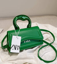 ZARA Structured Mini Handbag with Sculpted Handle – Available in Multiple Colors