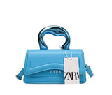 ZARA Structured Mini Handbag with Sculpted Handle – Available in Multiple Colors