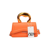 ZARA Structured Mini Handbag with Sculpted Handle – Available in Multiple Colors