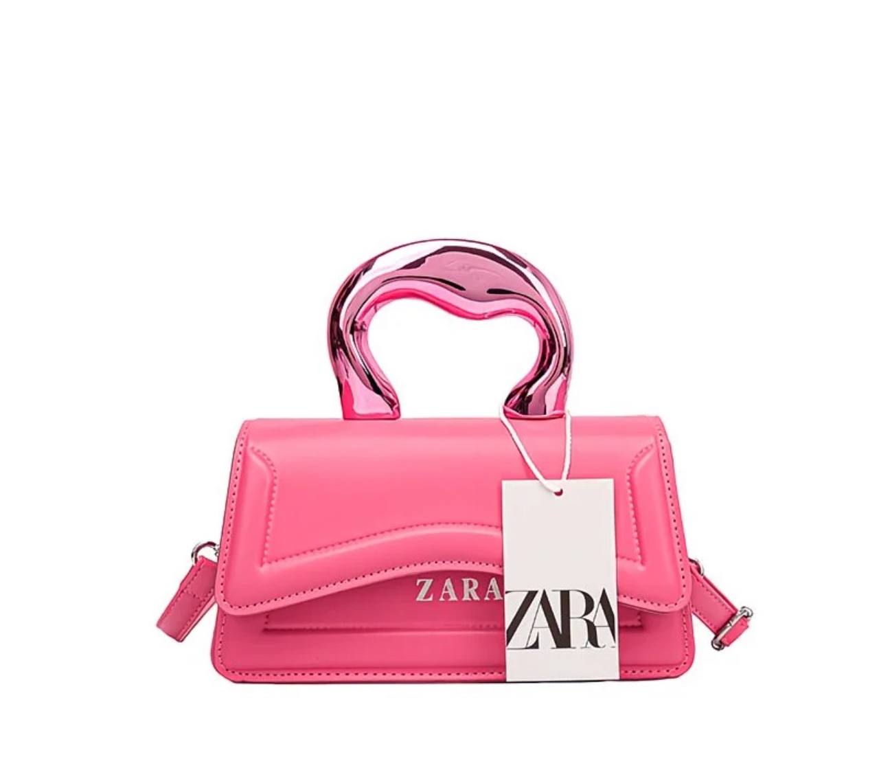 ZARA Structured Mini Handbag with Sculpted Handle – Available in Multiple Colors