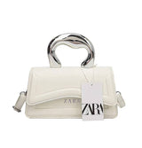 ZARA Structured Mini Handbag with Sculpted Handle – Available in Multiple Colors
