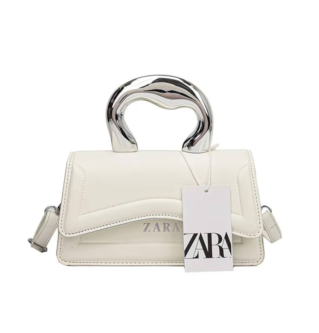 ZARA Structured Mini Handbag with Sculpted Handle – Available in Multiple Colors