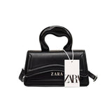 ZARA Structured Mini Handbag with Sculpted Handle – Available in Multiple Colors