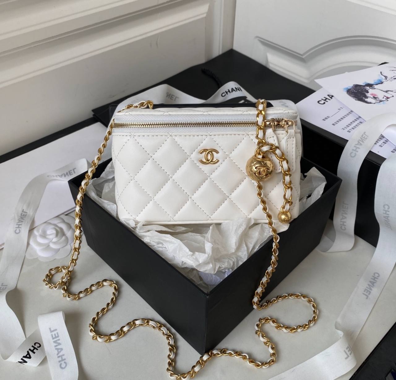 ✨ CHANEL Iconic White Bag ✨