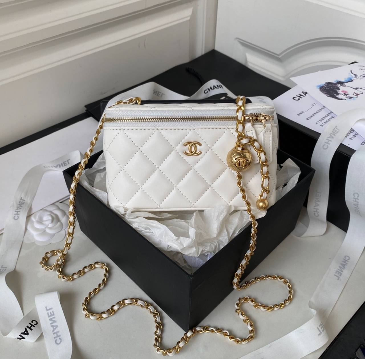 ✨ CHANEL Iconic White Bag ✨